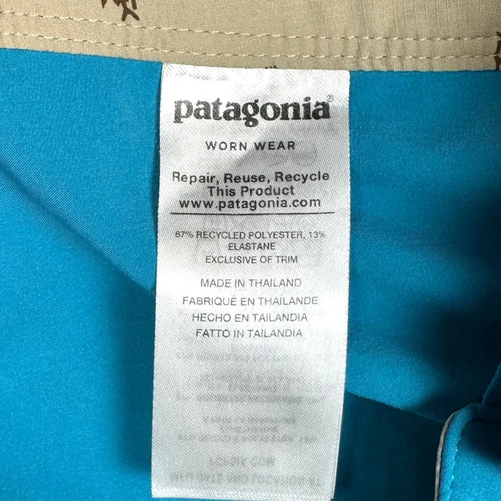 Patagonia Stretch Hydropeak Boardshorts Mens 40x10 Blue Surf Beach Outdoors Swim